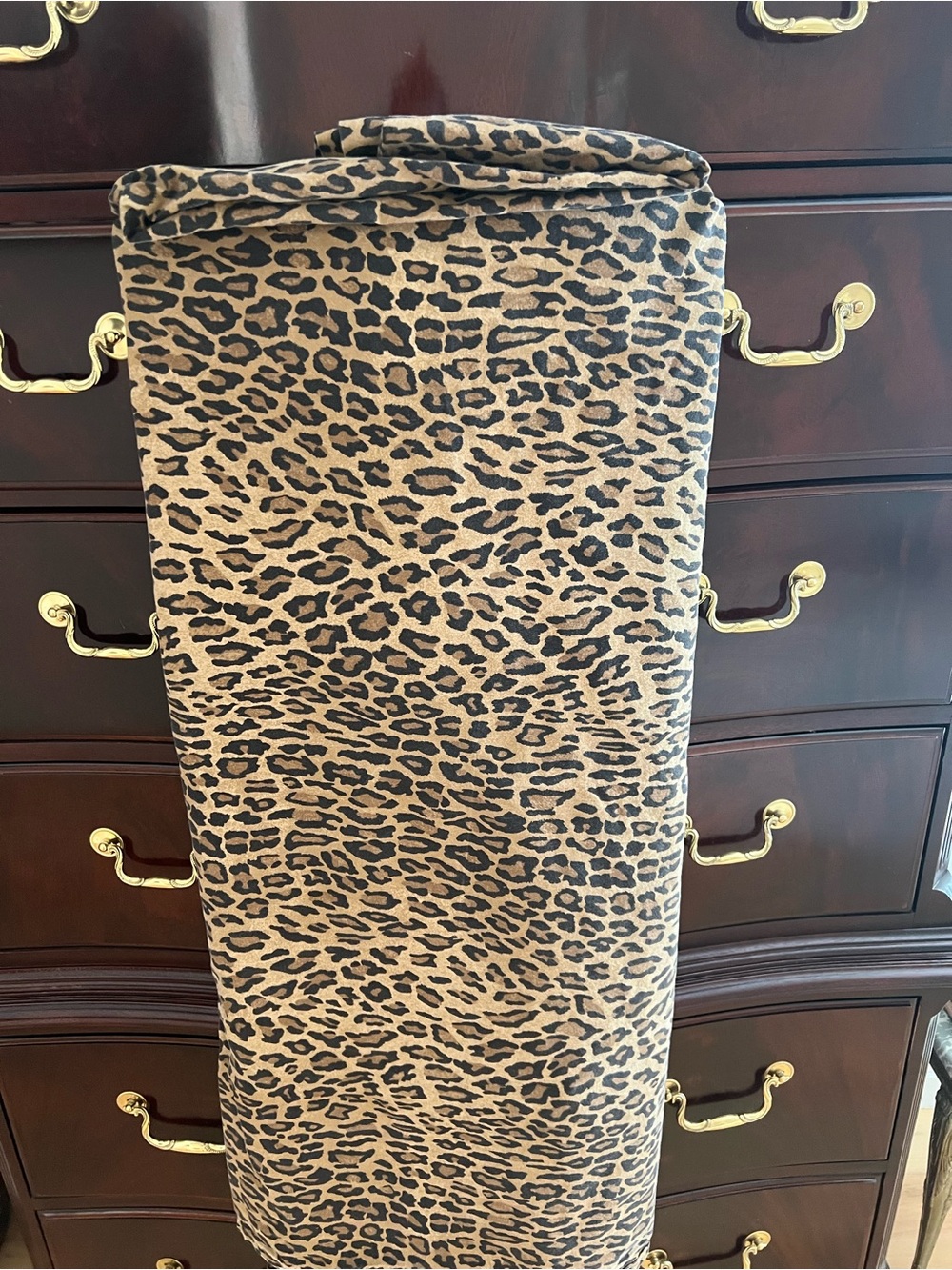 Green Label Ralph Lauren Leopard Print Bedding Sheet - Beige and Black